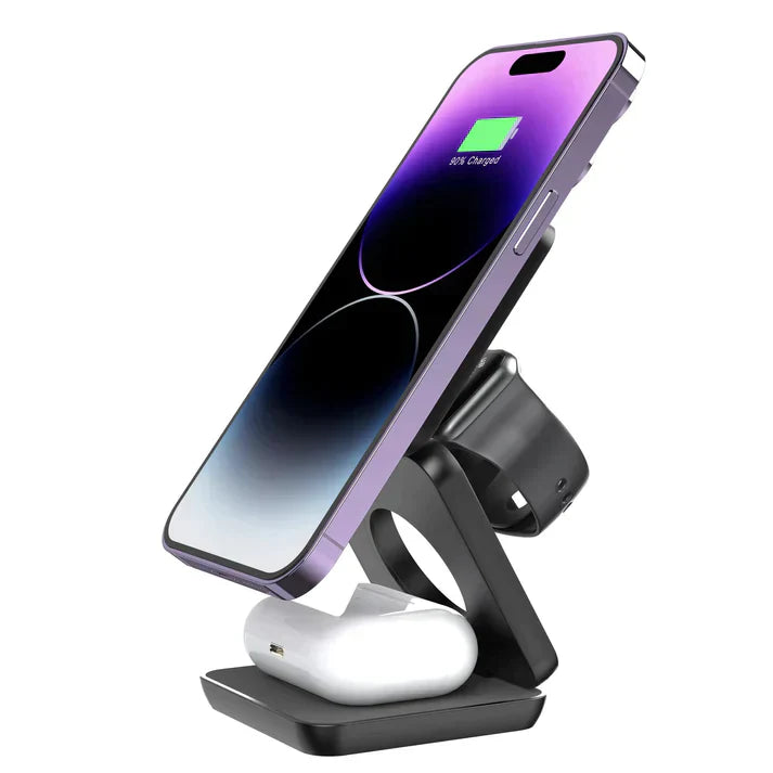 MagSnap™ - 3-In-1 Fast Charging, Foldable & Wireless Charger